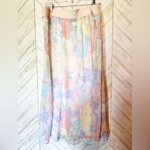 Ruby Rd. Flowly Pastel Skirt